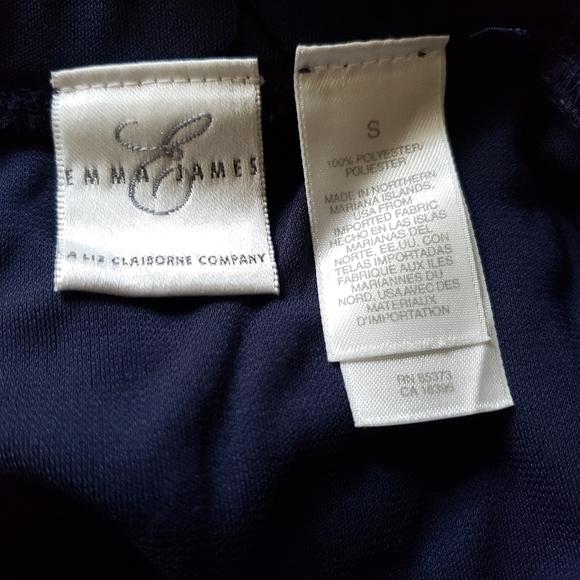 Vintage Emma James Navy & black velvet maxi skirt Size Small Y2K - Picture 7 of 11